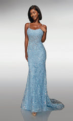 Alyce Paris Prom 62017 - Glacier Blue-White
