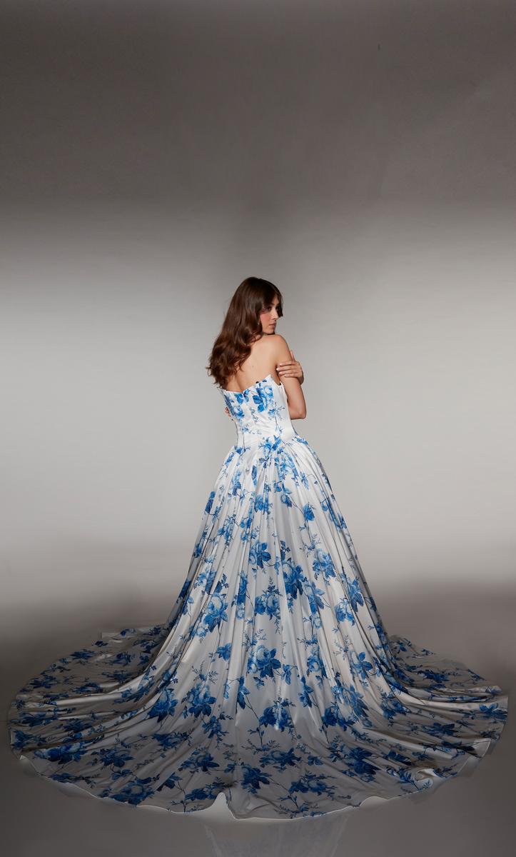 Alyce Prom Dress 62026 - Blue-White