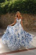 Alyce Prom Dress 62028 - Blue-White