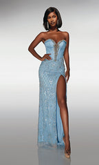 Alyce Paris Prom 62031 - Glacier Blue-White