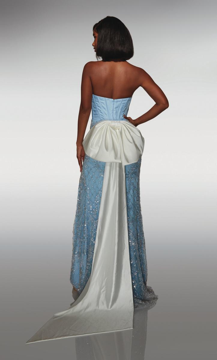 Alyce Paris Prom 62031 - Glacier Blue-White