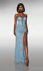 Alyce Paris Prom 62031 - Glacier Blue-White