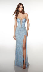 Alyce Paris Prom 62031 - Glacier Blue-White