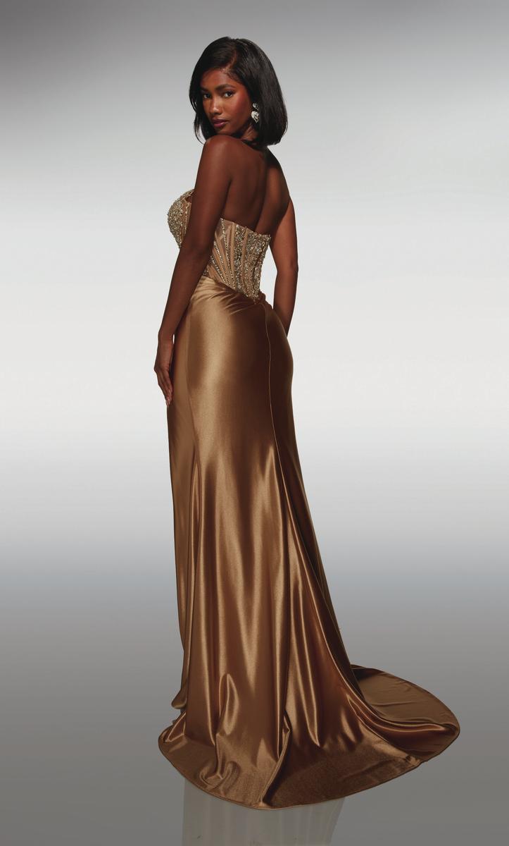 Alyce Prom Dress 62034 - Gold