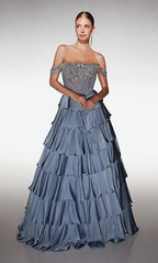 Alyce Prom Dress 62035 - French Blue