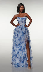 Alyce Prom Dress 62041 - Blue-print