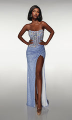 Alyce Prom Dress 62047 - Blue Iris
