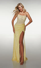 Alyce Prom Dress 62047 - Light Yellow