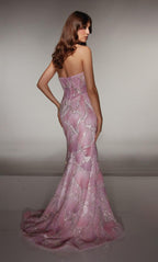 Alyce Prom Dress 62049 - Pink-white