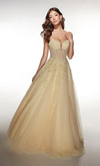 Alyce Prom Dress 62061 - Light Yellow-pink