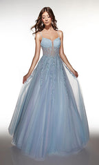 Alyce Prom Dress 62061 - Light Blue-lilac