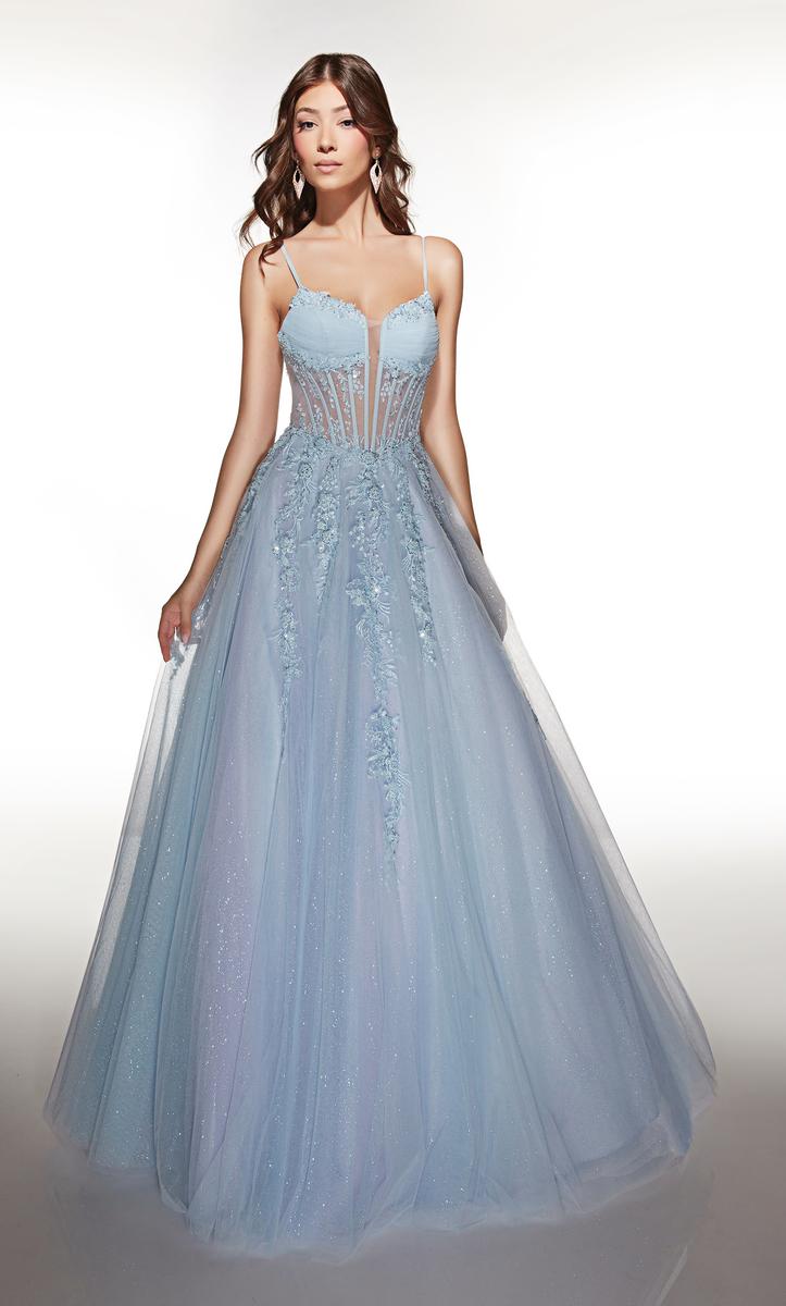 Alyce Prom Dress 62061 - Light Blue-lilac