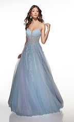 Alyce Prom Dress 62061 - Light Blue-lilac