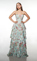 Alyce Prom Dress 62066 - Blue-White