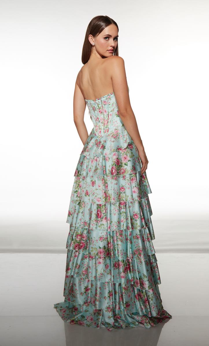 Alyce Prom Dress 62066 - Blue-White