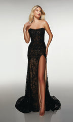 Alyce Prom Dress 62074 - Black-sand