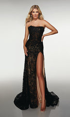 Alyce Prom Dress 62074 - Black-Sand