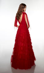 Alyce Prom Dress 62079 - Red Velvet