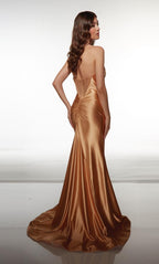 Alyce Prom Dress 62084 - Gold