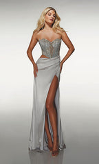 Alyce Prom Dress 62087 - Platinum