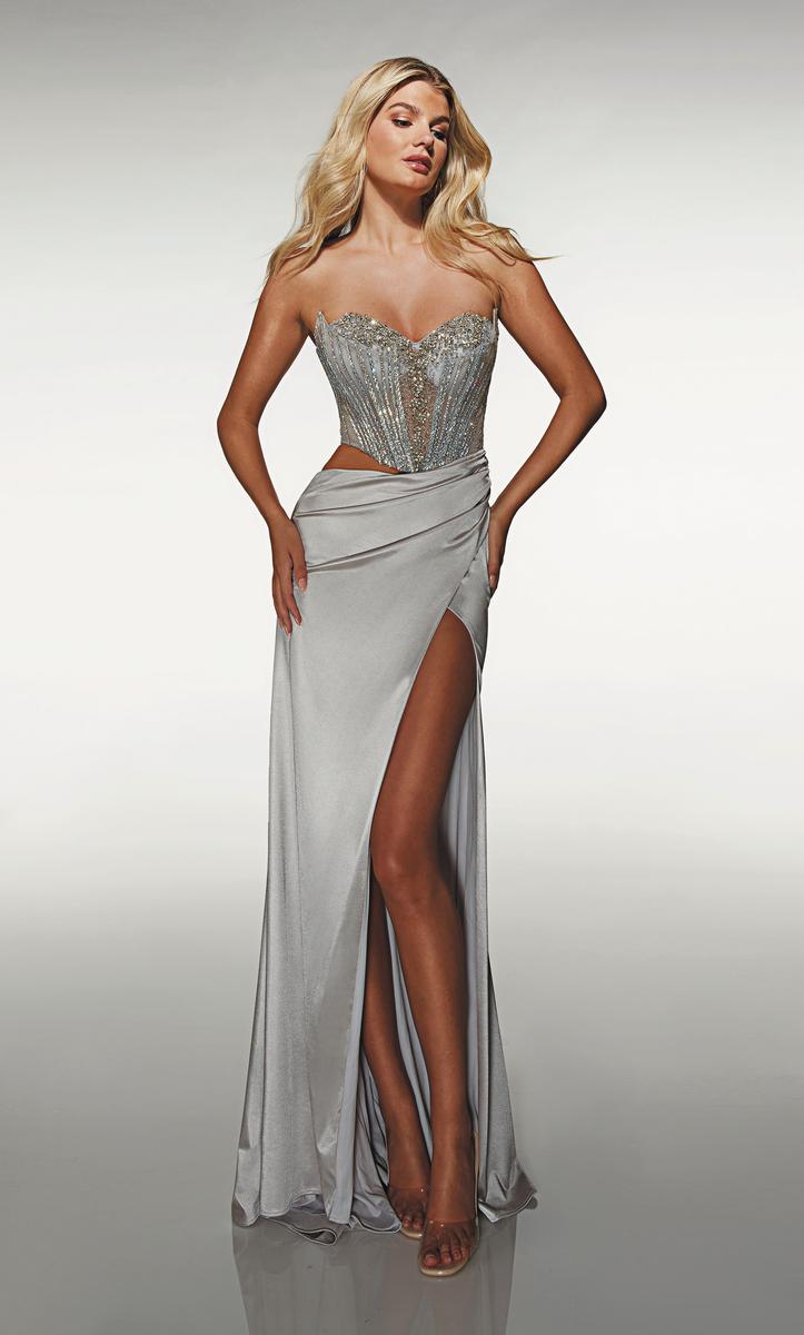 Alyce Prom Dress 62087 - Platinum