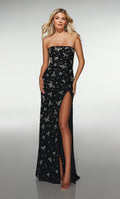 Alyce Prom Dress 62098 - Navy-Silver