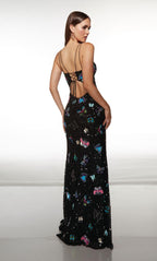 Alyce Prom Dress 62106 - Black-Multi