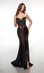 Alyce Prom Dress 62111 - Black-Multi