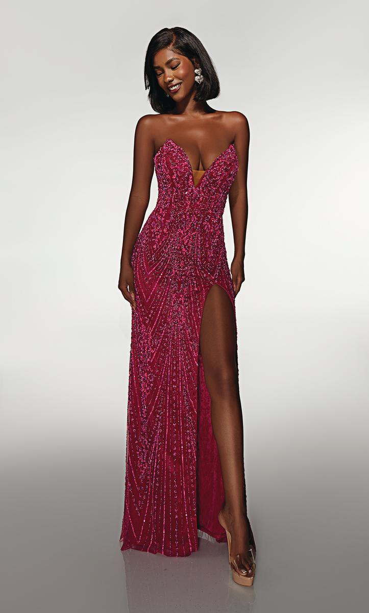 Alyce Prom Dress 62114 - Raspberry-Barbie Pink