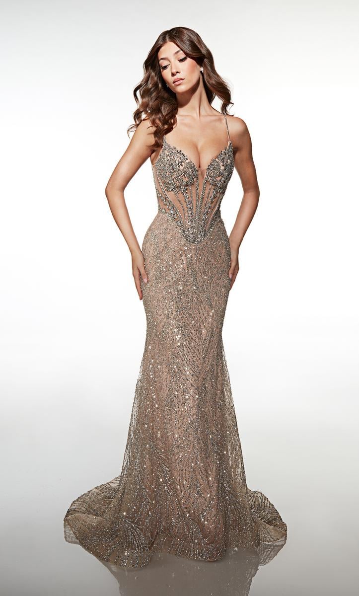 Alyce Paris Prom 62141 - Silver-sand