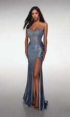 Alyce Prom Dress 62142 - Dark French Blue
