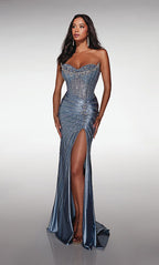Alyce Prom Dress 62142 - Dark French Blue