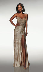 Alyce Prom Dress 62142 - Light Gold