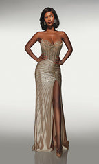 Alyce Prom Dress 62142 - Light Gold