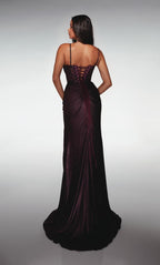 Alyce Prom Dress 62143 - Black Plum