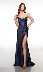 Alyce Prom Dress 62149 - Navy
