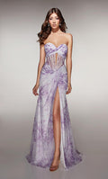 Alyce Paris Prom 62176 - Lilac-White