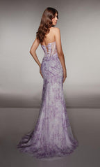 Alyce Paris Prom 62176 - Lilac-White