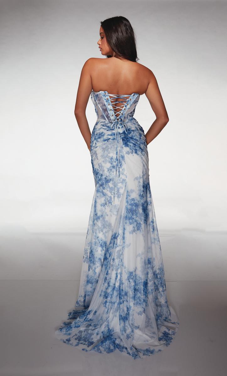 Alyce Paris Prom 62176 - Blue-White