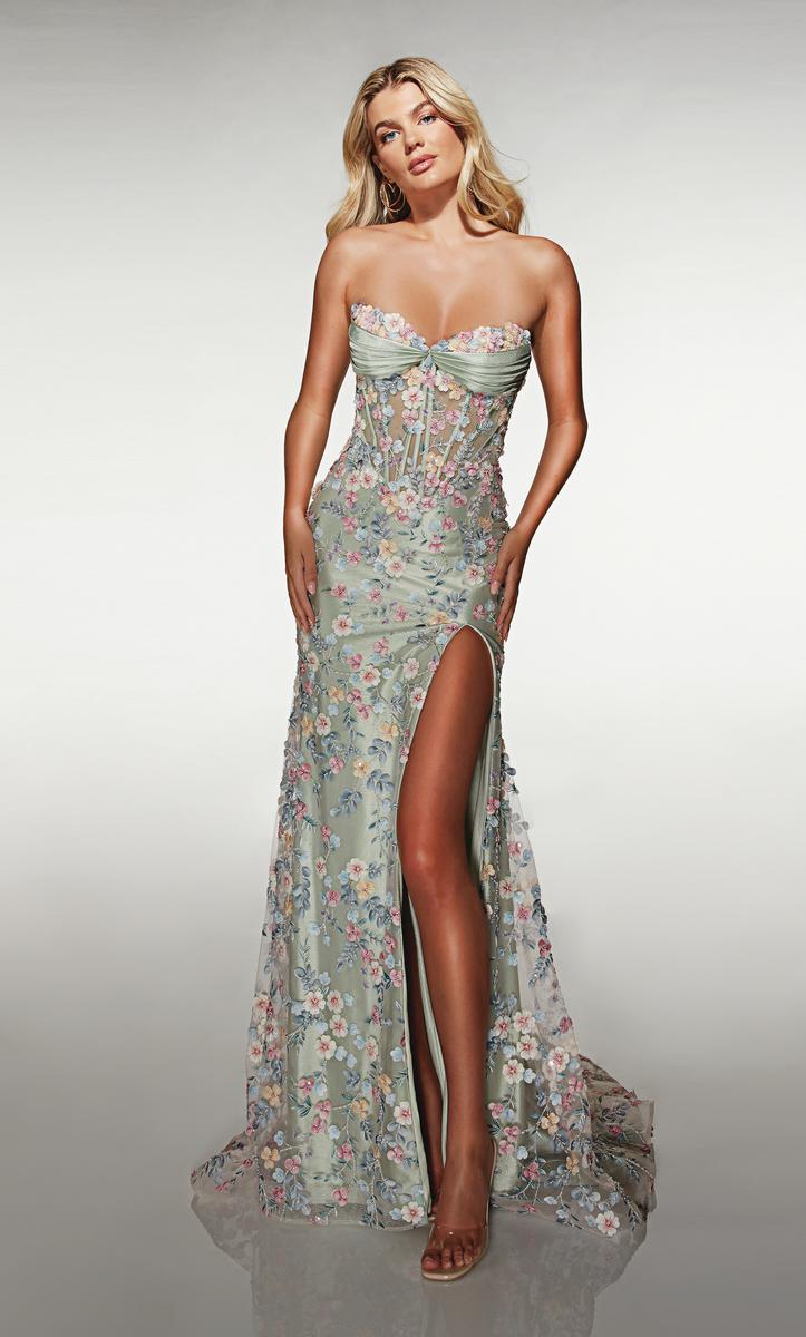 Alyce Prom Dress 62178 - Celadon