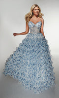 Alyce Prom Dress 62182 - Blue-White Rose