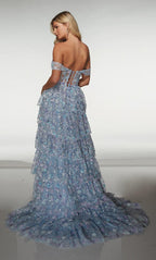 Alyce Prom Dress 62186 - Light Purple-Blue