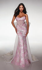 Alyce Prom Dress 62187 - Pink-white