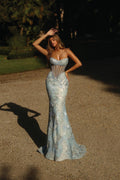 Alyce Prom Dress 62187 - Light Blue