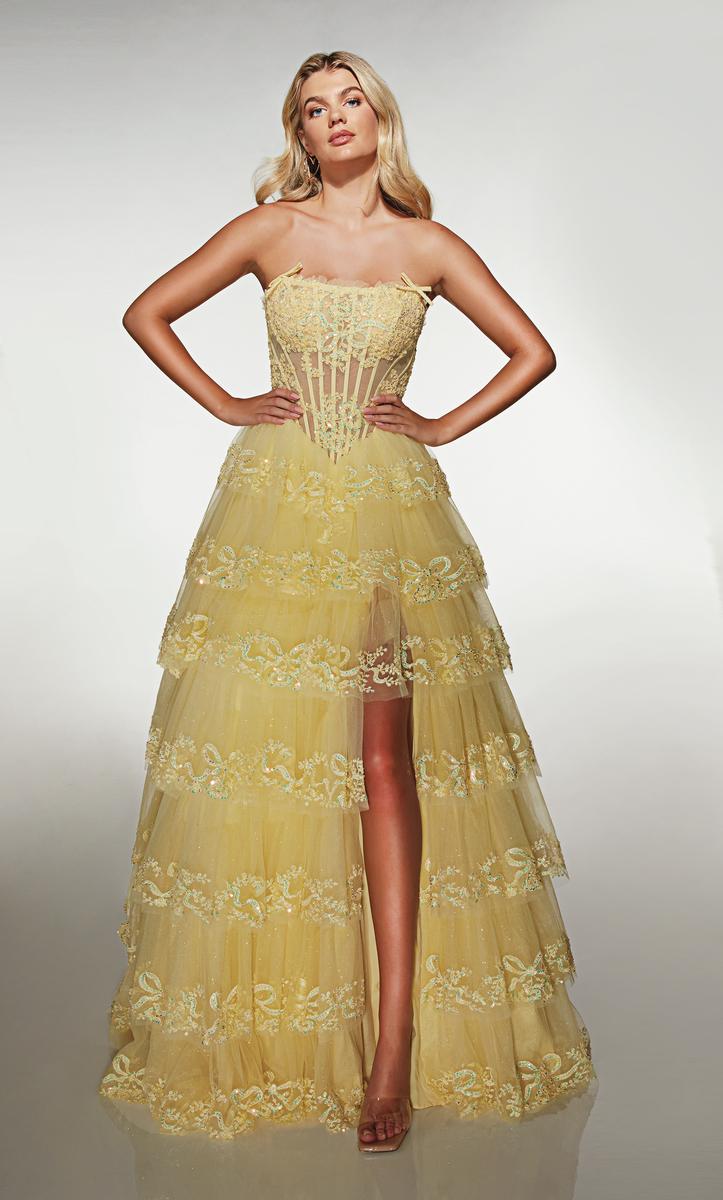 Alyce Prom Dress 62191 - Light Yellow