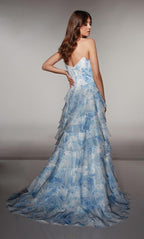 Alyce Prom Dress 62192 - Light Blue-White