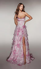 Alyce Prom Dress 62192 - Fuchsia-White