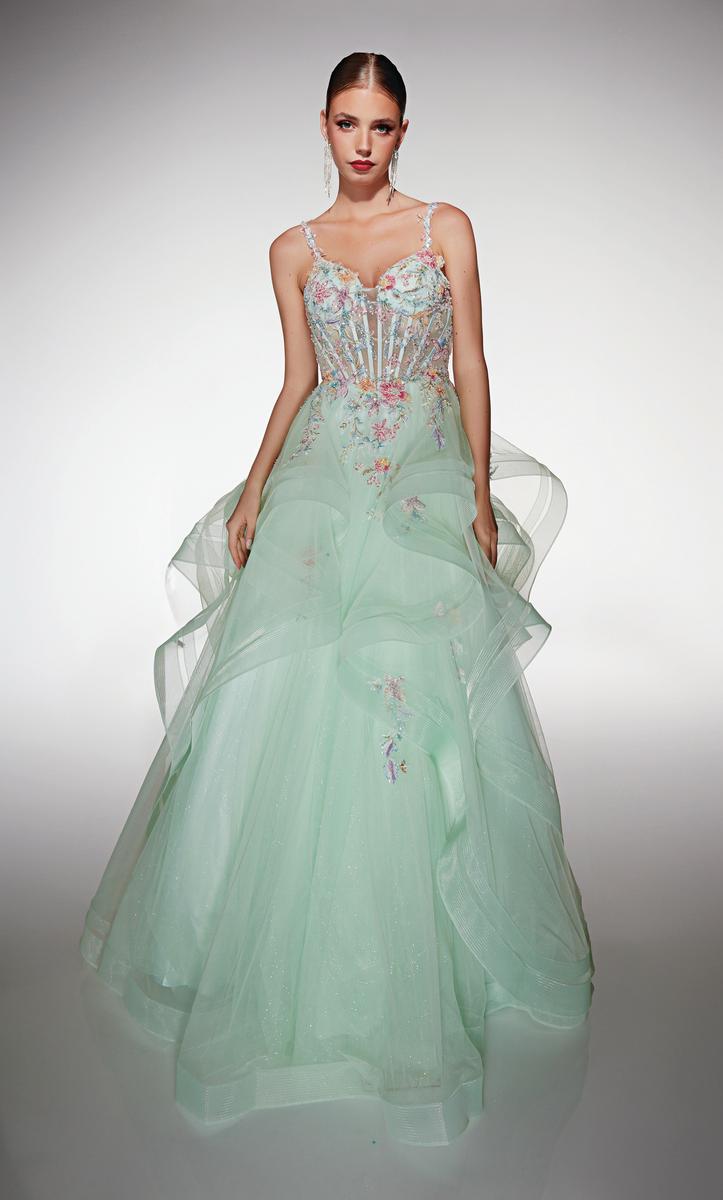 Alyce Prom Dress 62201 - Mint