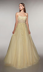 Alyce Prom Dress 62203 - Light Yellow