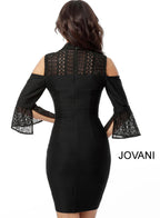 Jovani Short & Cocktail 63382 - Black